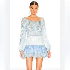 Love Shack Fancy Chelie Dress - Seagram Pearl BRAND NEW (size 8)